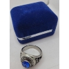 Image 2 : Mens School Ring w/ Blue Stone - Stamped Jostens Ltd.