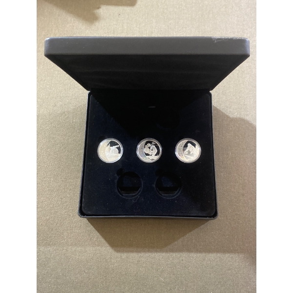 2007-2008 Canadian $25 Sterling Silver Coins for Vancouver 2010 with Case and COA