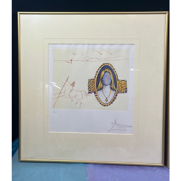 Salvador Dalí Lithograph, "Vigor of Youth" of "Cycles of Life" Set - Number 1/300 - Frame 22.5x23