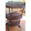 Image 6 : Plant Stand 11.5", 32.5 T, Table 18", 25.5 T,  Palm 12 W, 10 D, 28 T, 3 Shelf 15 W, 10 D, 29 T