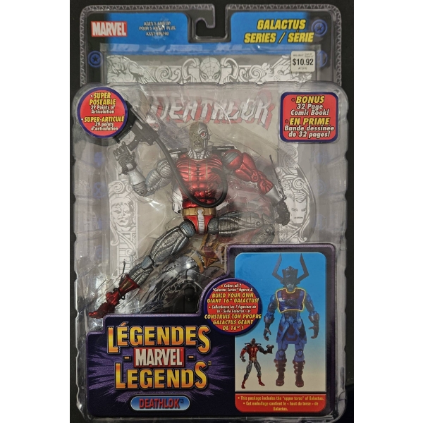 Marvel Legends Deathlok 2005 Galactus Series Action Figure with Foil Wrapped Comic