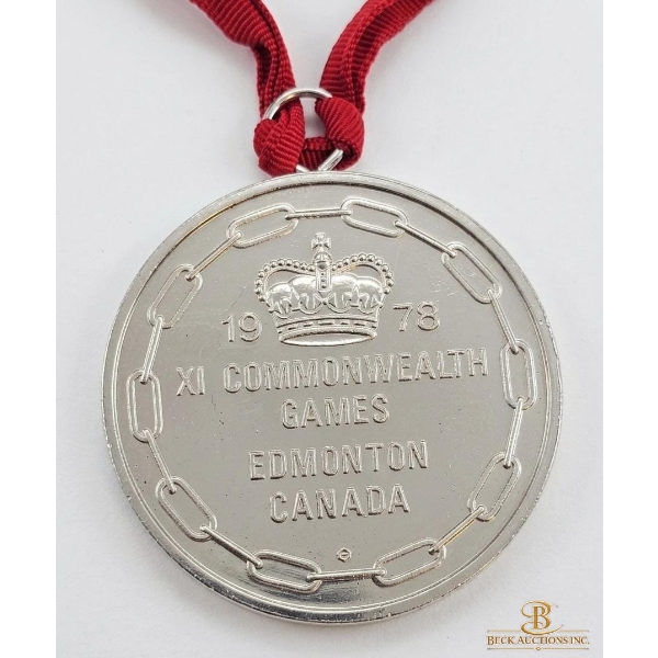 Silver Plated 1978 Edmonton XI Commonwealth Games Volunteer Medal. 