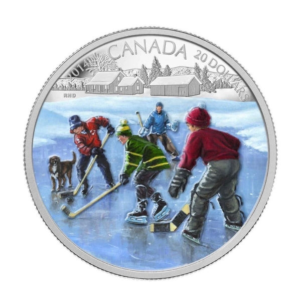 2014 $20 Pond Hockey - Pure Silver Coin
SKU: 125548