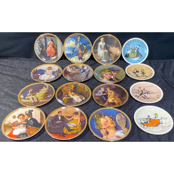 Norman Rockwell Fine China Decorative Plate Collection