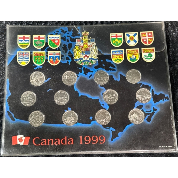 1999 Quarters of Canada Coin Set
