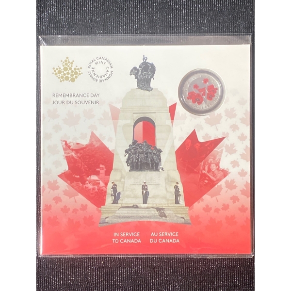 2020 Remembrance Day 99.9% Silver Coin 7.96 Grams
