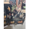 Image 10 : Two Asian Story Painted Panel Room Dividers- Each Divider: 60 W, 72 T- Designs on Both Sides 