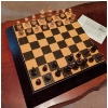 Image 1 : Hand Carved Chess/ Checkers Set