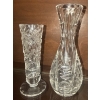 Image 2 : Collection Of Vintage Cut Crystal Vases In Various Patterns & Styles 8"tall