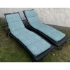 Image 1 : Lawn Loungers Bamboo w/ Tie Down Cushions Slightly Damaged