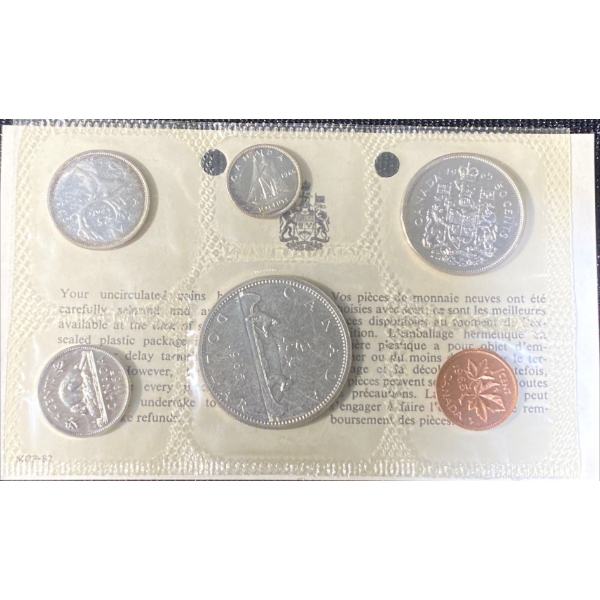 1965 Canadian Uncirculated Silver Coin Set