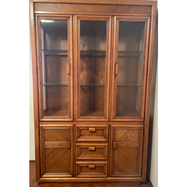 Wood Display Cabinet 