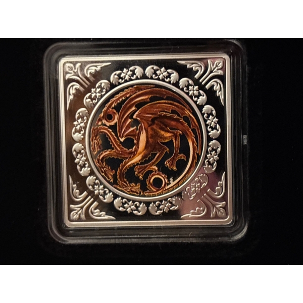 1 oz Silver Game of Thrones™ Targaryen Medallion (2022)

