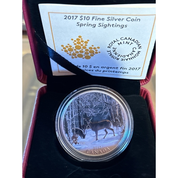 2017 $10 Spring Sightings - Pure Silver Coin