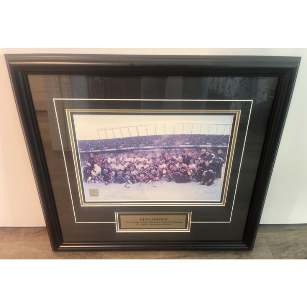 2003 Autographed Heritage Classic Photo Framed 19"w x 16"tall