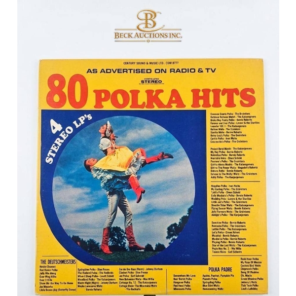 80 Polka Hits 4 Stereo LP Record Set