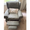Image 2 : Textile Moss Reclining Chair w/ Cushion - 38W, 38D, 40T