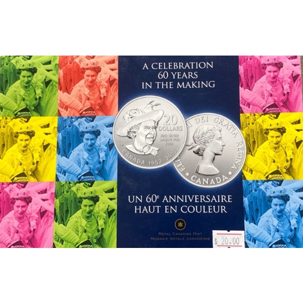2012 Royal Canadian Mint $20 Fine Silver Coin 7.96 Grams 99.99% Silver