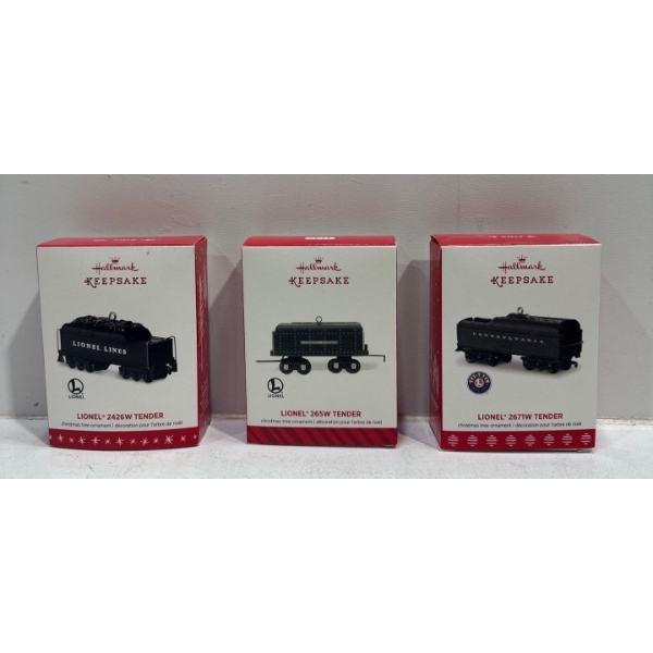 Vehicles- 2426W Tender, 265W Tender, 2671W Tender Hallmark Ornaments