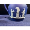 Image 2 : Blue Wedgewood China Set - Teapot, Cream & Sugar, and Flowerpot
