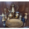Image 1 : Beautiful Brass Collection w/ Servingware & Bronze Wendell August Decorative Plaque (7L) 
