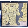 Image 1 : All Roads Lead to Fort Ticonderoga  Reproduction Map with Historical Events/Dates