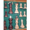 Image 3 : Chess Set 21 X 10.5 Folded, w/ Carved Wooden Pieces