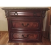 Image 2 : Beautiful Bed Side Chest of Drawers 25x18x28 Mahogany