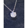 Image 3 : Moissanite 1 Carat Pendant w/ 16" Chain (2" Extension) 