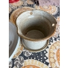 Image 3 : Beaver Flats Pottery Large Plate/Serving Dish with Hanging Stone Plant Holder