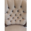 Image 2 : Upholstered Chair w/ Button Back Design and Wood Frame 22 W, 19 D, 35 T  
