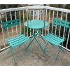 Image 1 : Aquamarine Outdoor Bistro Set w/ Side Table