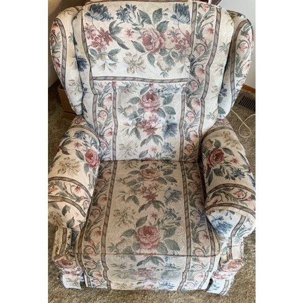 Floral Print Reclining Rocking Chair 34x38
