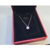 Image 2 : Moissanite 1 Carat Pendant w/ 16" Chain (2" Extension) 