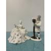 Image 1 : Royal Doulton Antoinette featuring white glaze with gold accents Royal Doulton The Wigmaker of W