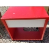 Image 1 : Small Rolling Red Utility Desk w/ Keyboard Tray 20 W, 20 D, 30 T 