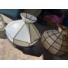 Image 3 : 4 Tiffany style glass shade lamps, all different colours.