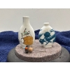 Image 3 : Pair of Hand Painted Grasshopper and Dragon Snuff Bottles 3.5H & 2.5H (one missing lid)