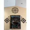 Image 1 : Moose Wall Hanging Tapestry With 3 Wall Hanging Decor 