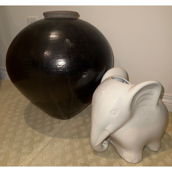 Large Pottery Vessels - 18" Tallest