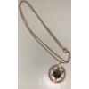Image 1 : Stamped 14K Israel Yellow Gold Pendant w/ Gold Filled Chain 8.45g (Chain Pendant)