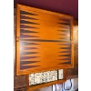 Image 5 : Luxury Tabletop 33pc Multi Game Board - Chess Checkers Double Six Dominos Backgammon & More