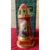 Image 3 : Red and Blue Tomas Kinkade Porcelain Lighthouse Lamps