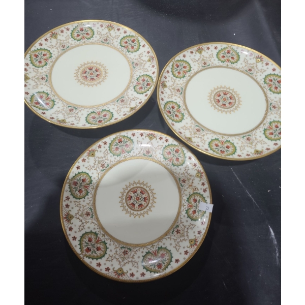 Mintons Pair of Cake Stands 9.5" Diameter, 3 T and 12 Plates 