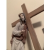 Image 4 : LLADRO (Heavy Damage- See Descrp. & Photos) Porcelain Jesus w/ Crucifix & Base x2 17T 