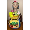 Image 3 : Cute Little Souvenirs from Far & Away  Vintage Vases Cactus Trinket Box & Ethnic Lady Doll 9"tall Pl