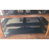 Image 4 : TV Stand w/ Glass Shelves and Mount 50 W, 17 D, 50 T 