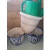 Image 3 : Outdoor Planters & Watering Cans.  Largest Planter 14 dia, 12 h.