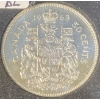 Image 2 : 1963 Canadian 50 Cent Coin 80% Silver 11.66 Grams