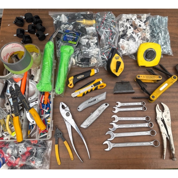 Hardware & Hand Tool Collection - New Essential Hardware w/ Pliers Vice Grip Utily Knives & More